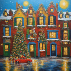 Christmas Eve Painting
