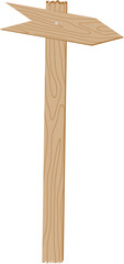 Wooden sign board vector
