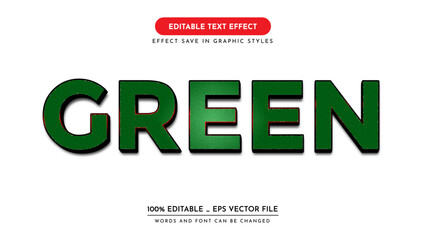 green red light background text effect. Editable text effect
