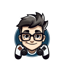 cartoon dj in action funny  logo cartoon scientist cool  logo design vector illustrator