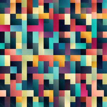 abstract geometric background Abstract geometric pattern design in retro style. Vector illustration.