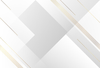 Modern background. White and gray . Gold style. Slash random.Abstract 