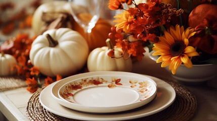 autumn still life with pumpkin