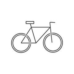 Classic mens town, road bike silhouette, detailed vector illustration
