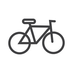 Classic mens town, road bike silhouette, detailed vector illustration
