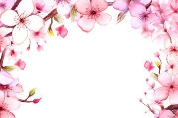 Fototapeta premium pink sakura on background