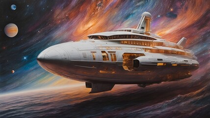 ship in space