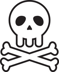 ドクロマーク　スカル　アイコン