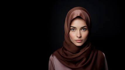 Woman in hijab. Hijab day concept