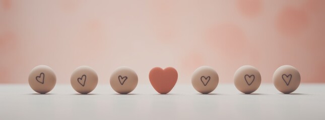 chocolate in heart shape, free space.