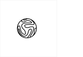 vector image of a soccer ball, white background