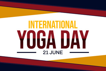 International yoga day wallpaper with traditional border design. International yoga day backdrop on the white background