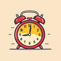 retro clock vector design