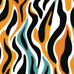seamless pattern of flames background design