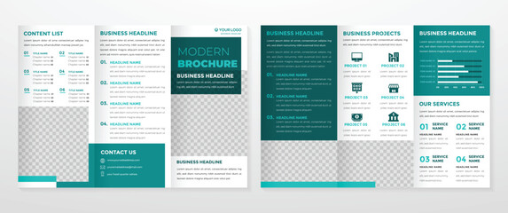 business brochure template vector design with minimalist and modern style