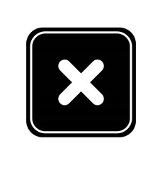 cross mark button icon, vector best flat icon.