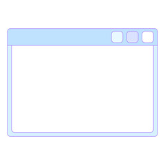 レトロなブラウザウインドウ★PNG