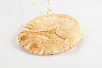 Traditional eastern round pita bread