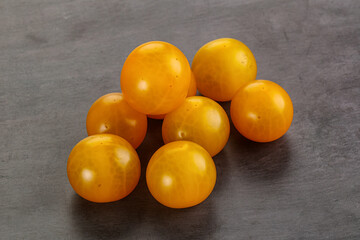 Ripe tasty yellow cherry tomato