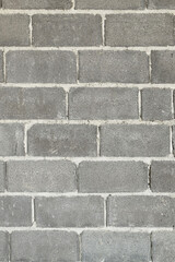 Brick blocks lined up to form a wall.