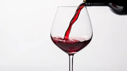 Fotobehang Pouring red wine. Generative AI © Roman