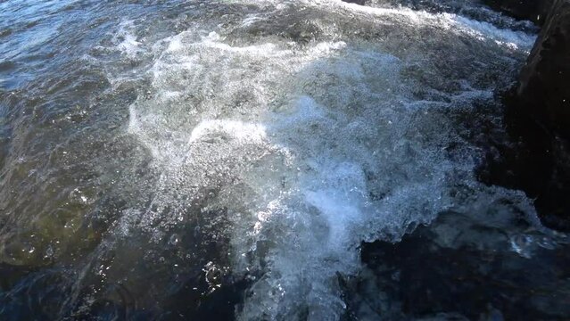 dynamic flowing river