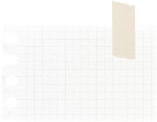 White Torn Paper With Tape