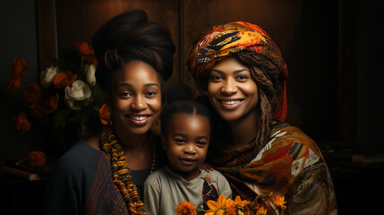 Black lesbian family 
