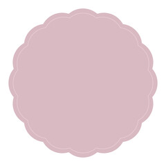 大人かわいいくすみピンクなお花フレーム⭐︎PNG