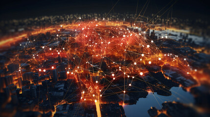 Citywide Synapses Generate by AI.