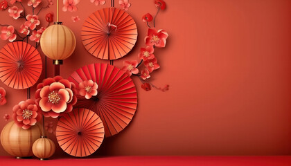 Obraz premium chinese new year day background