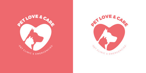 Pet Care and Love Clinic Artwork Logo