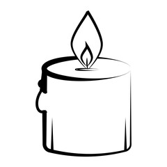 Candles line icon