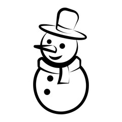 snowman with hat