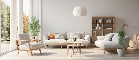 Contemporary Scandinavian living room style