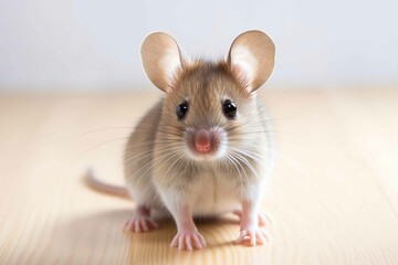 a Mouse on the white background