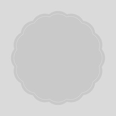 大人かわいいグレーなお花フレーム背景⭐︎