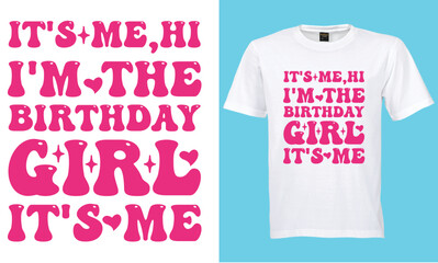Birthday T-shirt design for Birthday girl or boy ,Wavy,retro Birthday t-shirt design
               



