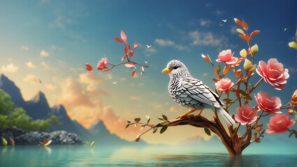 3D Bird Generated With AI