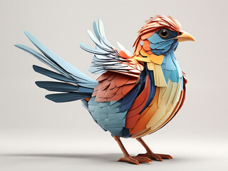 3D Bird Generated With AI