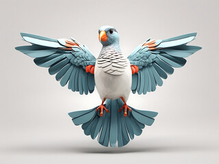 3D Bird Generated With AI