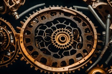 Obraz premium gears and cogs Generated Ai