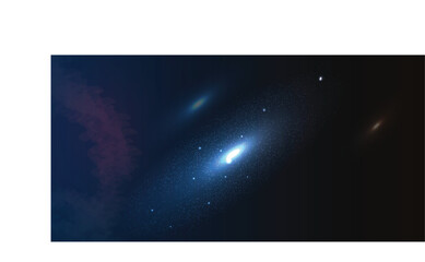 Vector realistic galaxy background