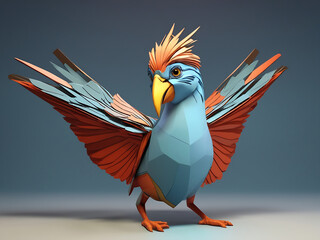 3D Bird Generated With AI
