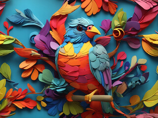 3D Bird Generated With AI