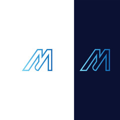 M Letter Logo Vector Professional Abstract Monogram Logo Design Symbol
