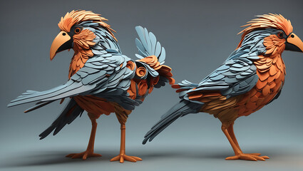 3D Bird Generated With AI