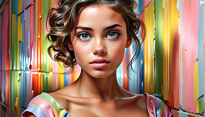 Capturing the Beauty of Beautiful Women Worldwide in Watercolor Art: Embracing the Diversity of Cultural Beauty.(Generative AI)