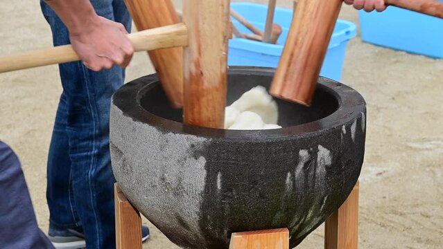 餅つき