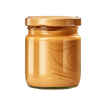 jar of peanut better isolated on transparent background,transparency 